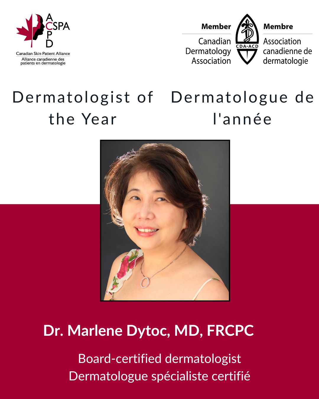 CSPA Dermatologist of the Year